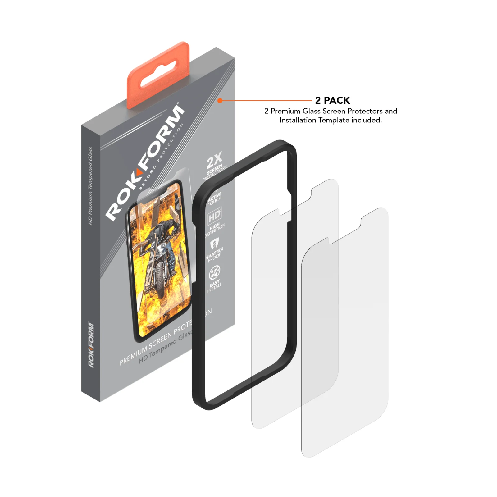 iPhone 13 Pro Max Tempered Glass Screen Protector (2 Pack) - Image 4