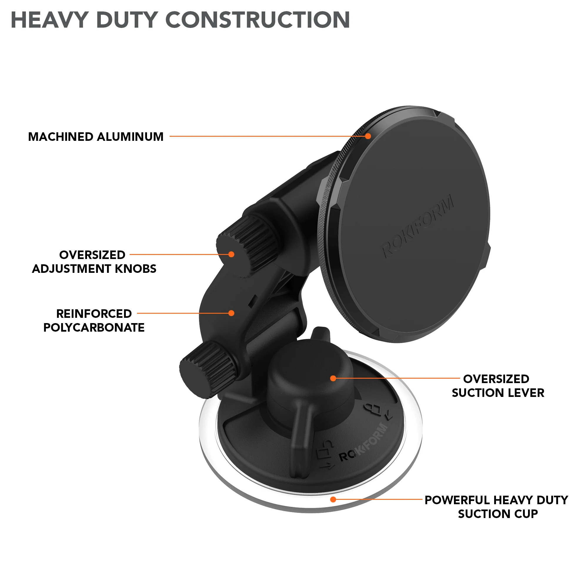 Suction Cup Magnetic Phone Holder - MagSafe® Compatible - Image 3