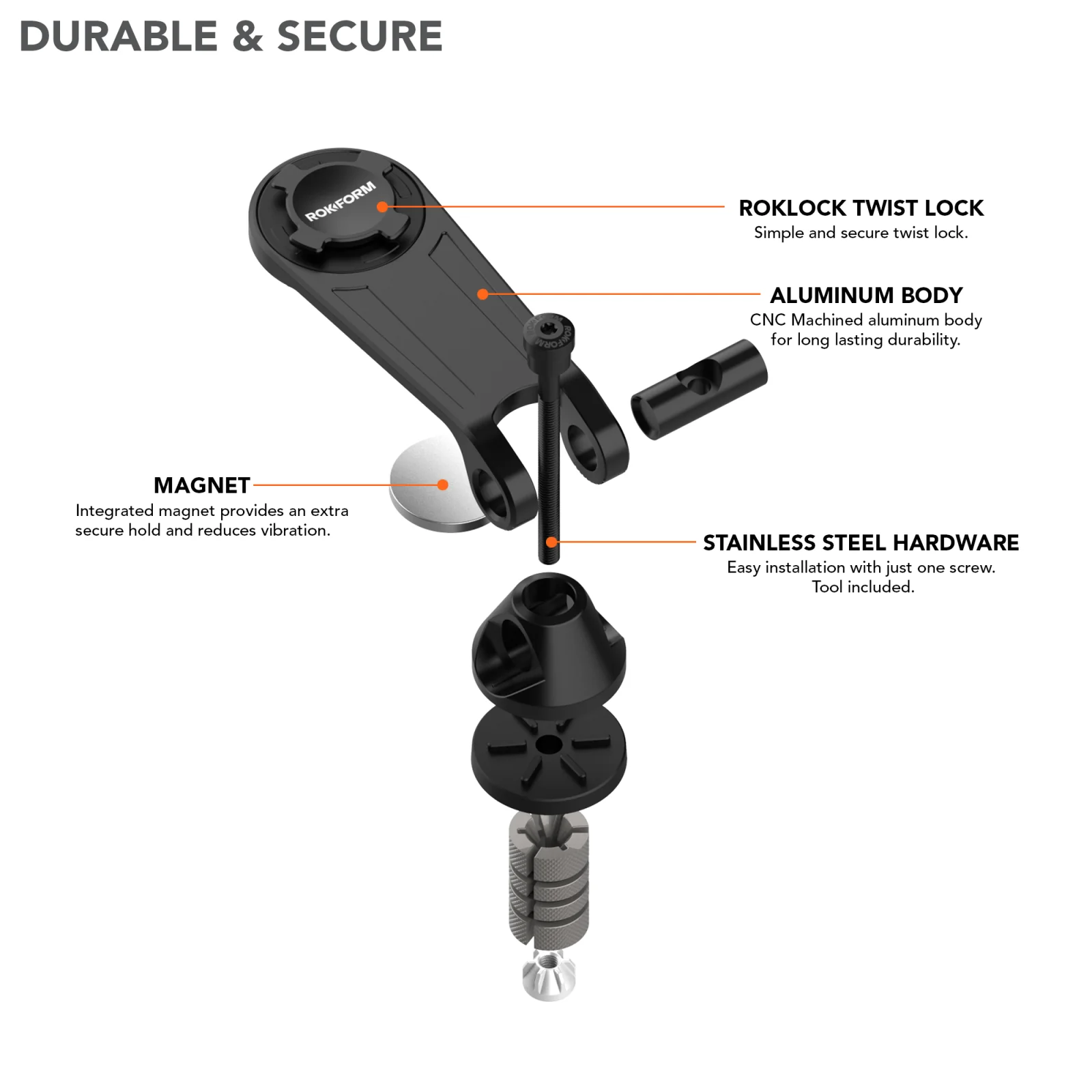 Motorcycle Stem Phone Mount - Image 4